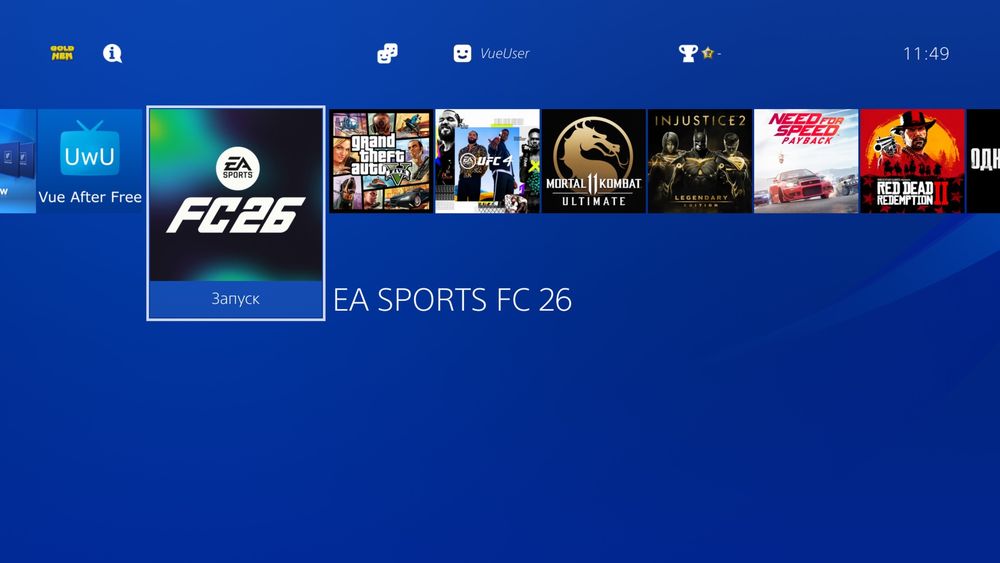 Playstation 4 PS4 PRO 1TB GOLD HEN FC26 GTA5 UFC4 MK11 Sony White