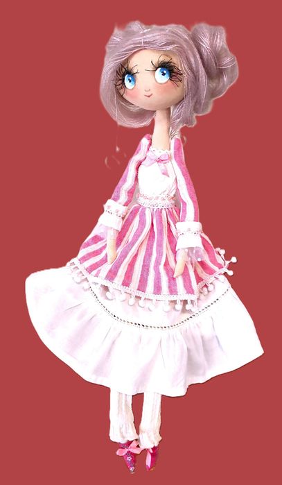 Кукла София. Текстилна мека кукла. ръчна изработка.