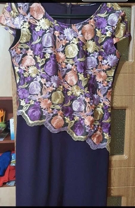 Rochie de vara cu flori de matase