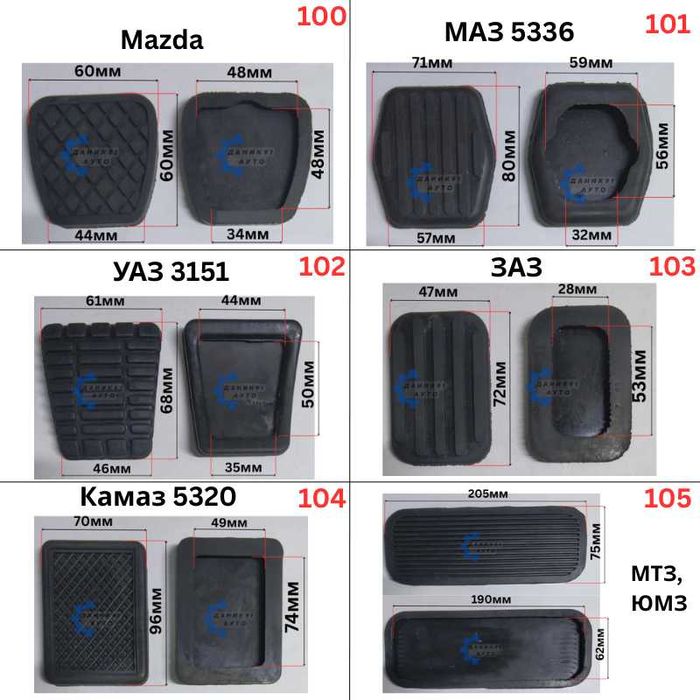 Гумички за педал