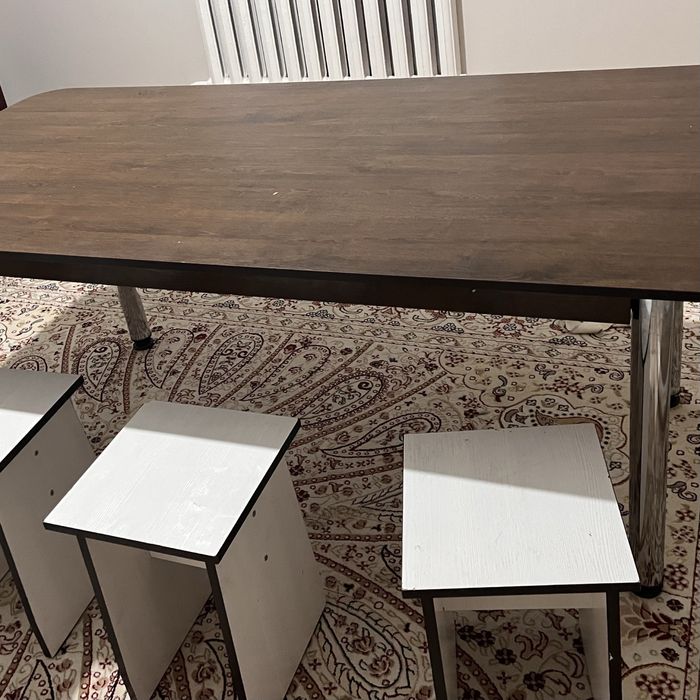 Кухонный стол 190х90 со стульями