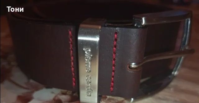 PIERRE CARDIN Оригинал Мъжки Колани Изцяло Естествена Кожа 105