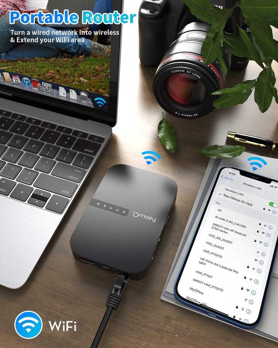 Рутер NewQ Filehub AC750 2в1 WiFi SD USB