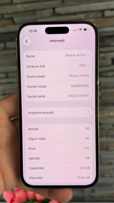 iPhone 14 Pro | GOLD | 128gb | 85%