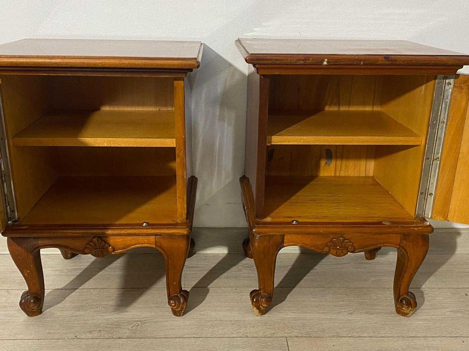 Noptieră Vintage din Lemn; Comodă Vintage Dormitor