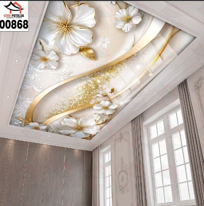 Натяжные потолоки и 3d фото обои Тошкэнт