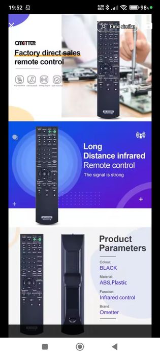 Telecomanda seria STR-DA: STR-DA1200ES, STR-DA1500ES, STR-DA1000ES,