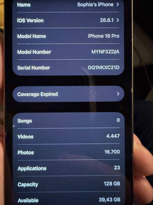 Iphone 16 Pro stare perfecta