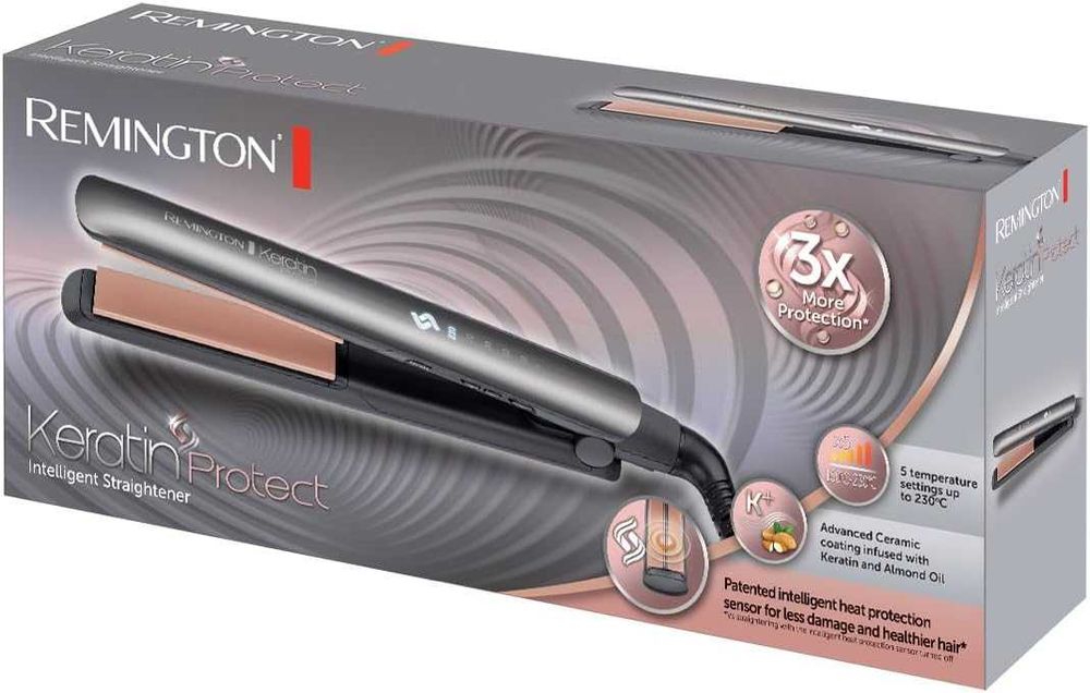 Преса за коса Remington Keratin Protect S8598 Керамично покритие, 230°