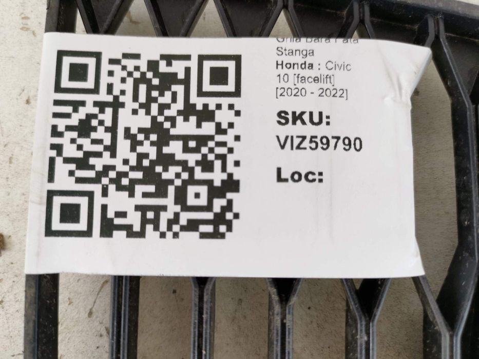 Хонда Цивик / Honda Civic 10 [фейслифт] Предна лява решетка на бронята