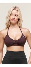 Bustiera Gymshark Minimal Halterneck Cherry Purple