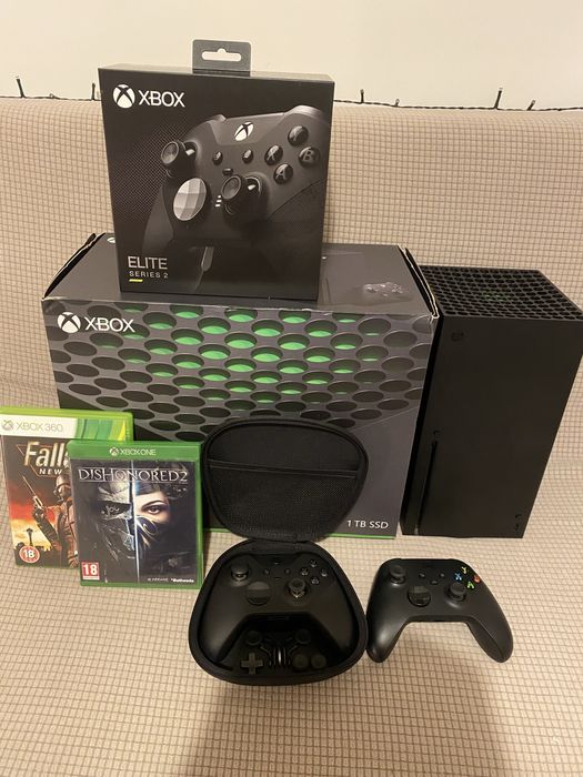 Xbox series X + геймпад elite series 2+ 2 игри