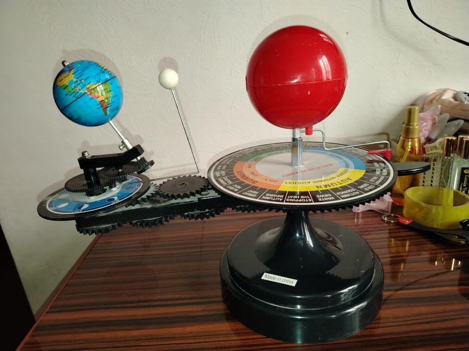 Теллурий куеш, ер ойни харакатланишини урганиш