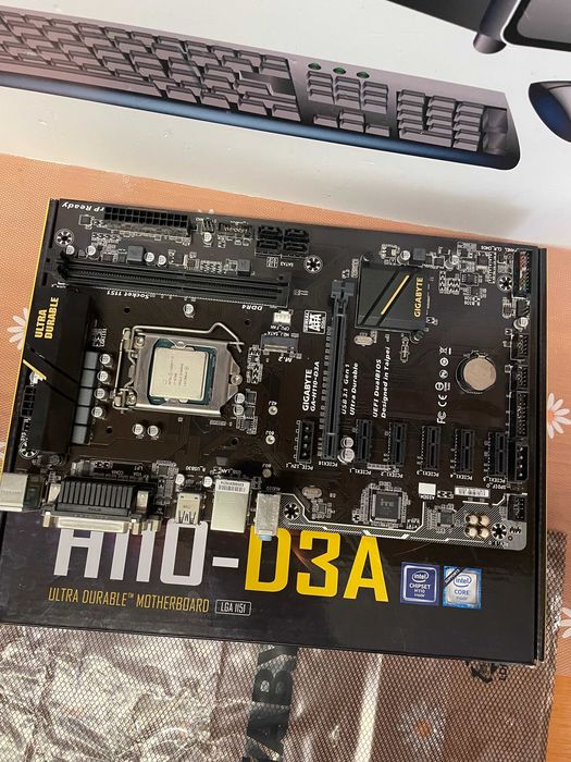 Kit Placa de baza Gigabyte H110-D3A cu Procesor I7 6700, garantie