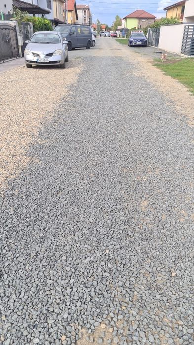 Drumuri,parcări, asfalt frezat, piatra,balast,beton concasat ,nisipuri, compost -mranită, utilaje