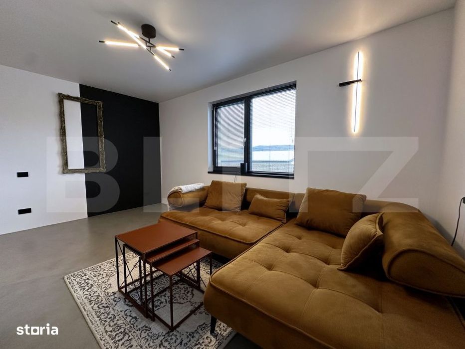 Casa moderna stil industrial, 120 mp utili, zona intrare Baciu - Cluj