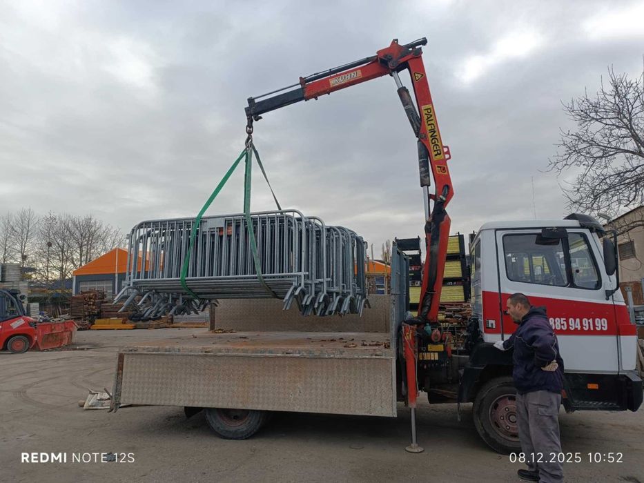 Услуги самосвал с кран