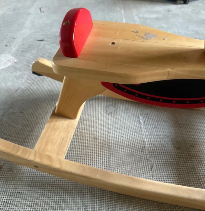 Calut din lemn/balansoar copii