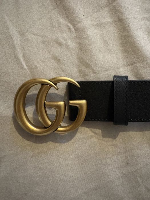 Оригинален кожен колан Gucci GG Marmont с кутия