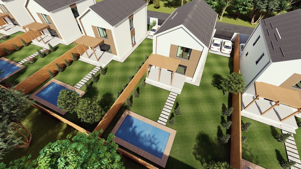 Vilă modernă 4 camere | 183 mp | teren 445 mp | aproape de Buzău | Riviera X - Mărăcineni