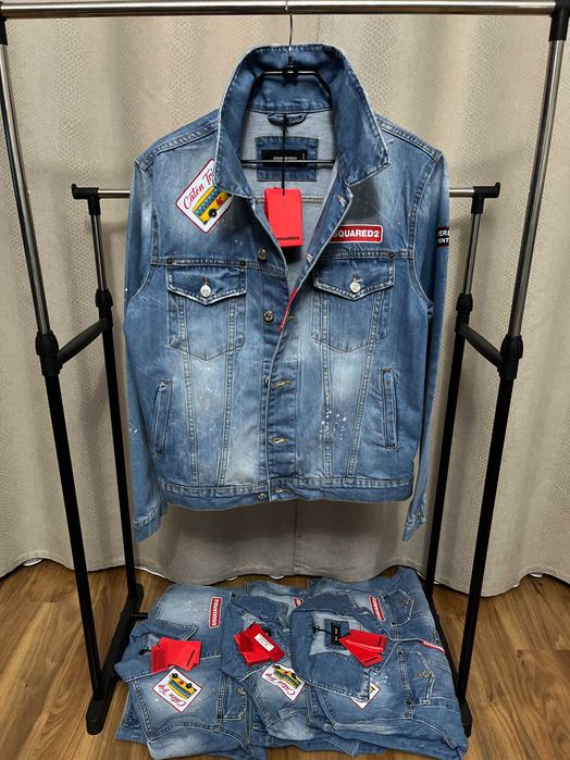 #REDUCERE 100 LEI# Geaca de blugi/jacheta denim barbati Dsquared2 Trip
