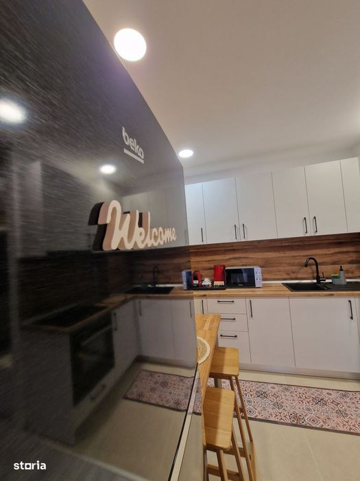 Apartament 74 mp, 2 bai, mobilat complet la 1.547 €/mp. Te muti d