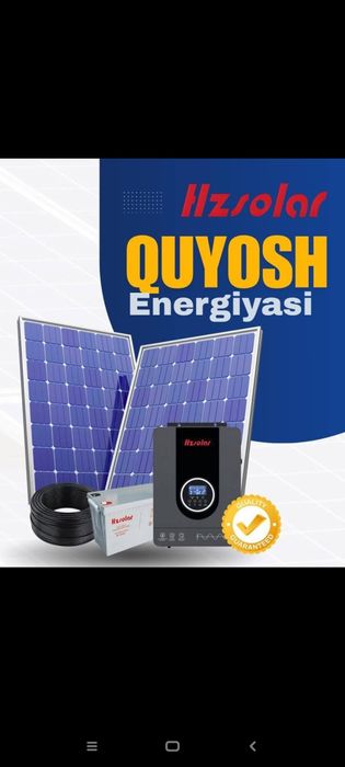 Quyosh panel hz solar eng arzoni bizda shoshiling
