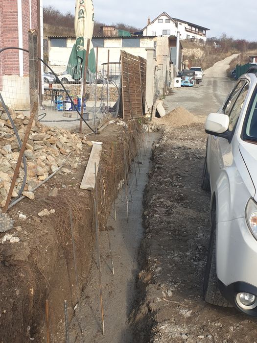 Lucrari constructii,ziduri de sprijin,garduri,terasari curti,case l..
