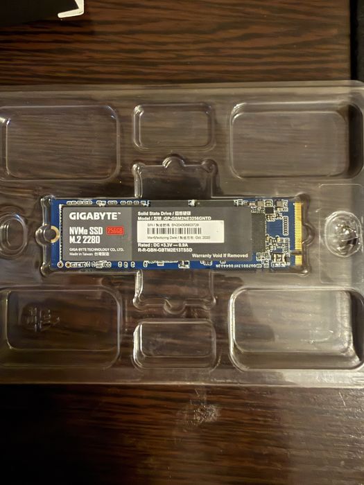 SSD Gigabyte NVMe M.2 256GB