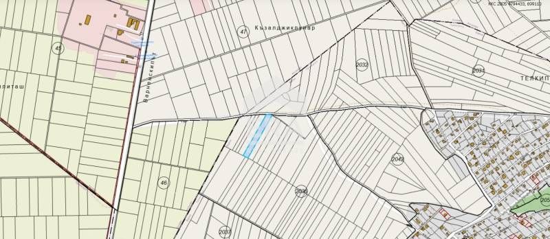 Парцел с морска панорама, разположен в близост до главен път Варна - К