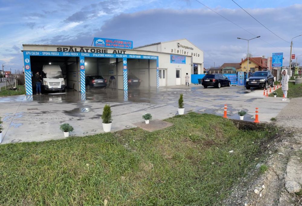 Spalatorie auto self service cu fise ,bancnote,automatizari