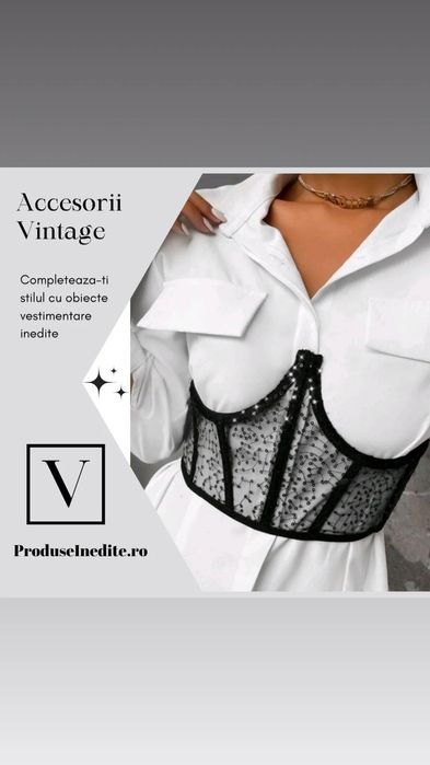 Corset cu paiete deosebit