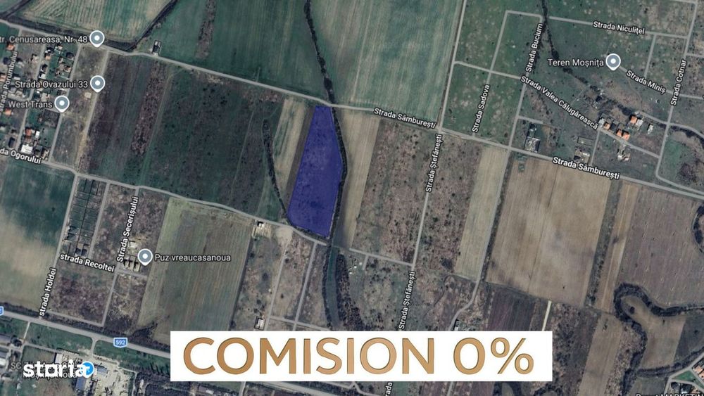 COMISION | Terenuri pentru duplex și blocuri locative | Moșnița Nouă