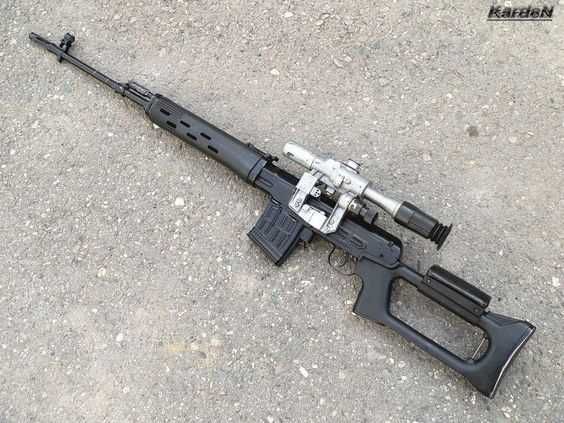 Pusca Airsoft SVD Dragunov cu Luneta=>Daunatori Tinta METAL 4,7j NEW!
