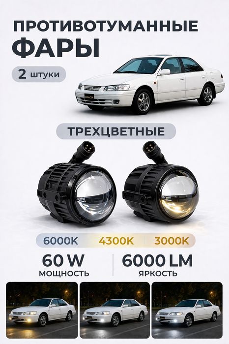 Противотуманки би лед (bi-led)