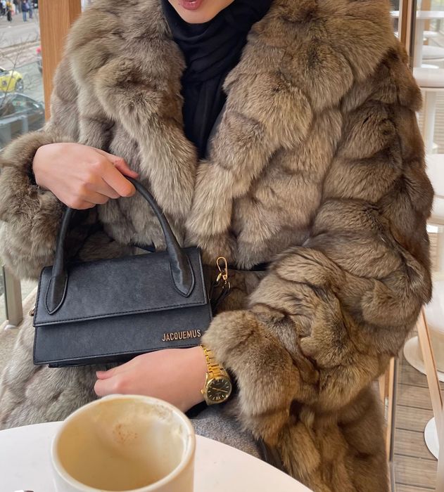 Палто естествен косъм