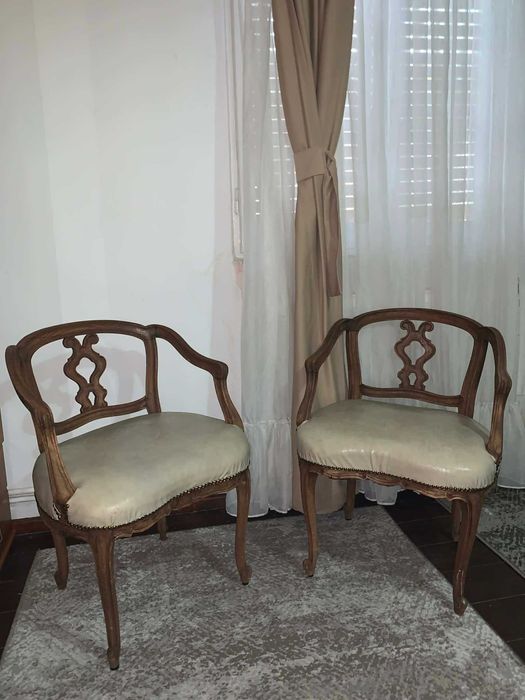 Fotoliu set 2 buc de terasa vintage