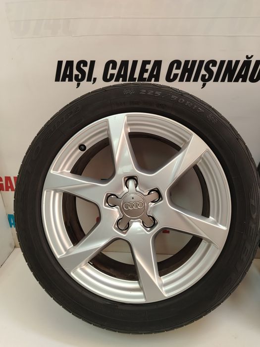 Jante Aliaj Audi A4 B8 A5 R17 225 50 Orginale Anvelope vara ET 45 7.5J