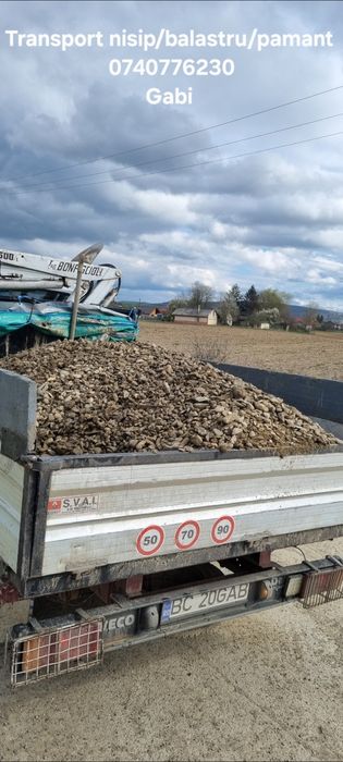 Transport nisip/balastru/pamant