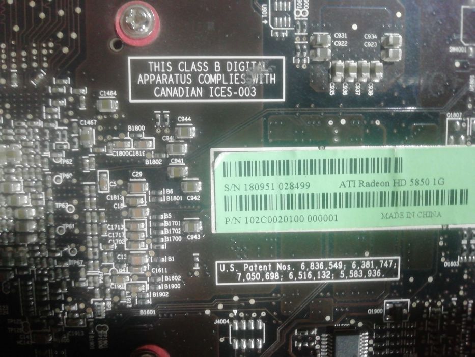 видеокарта ati radeon hd5850 1g