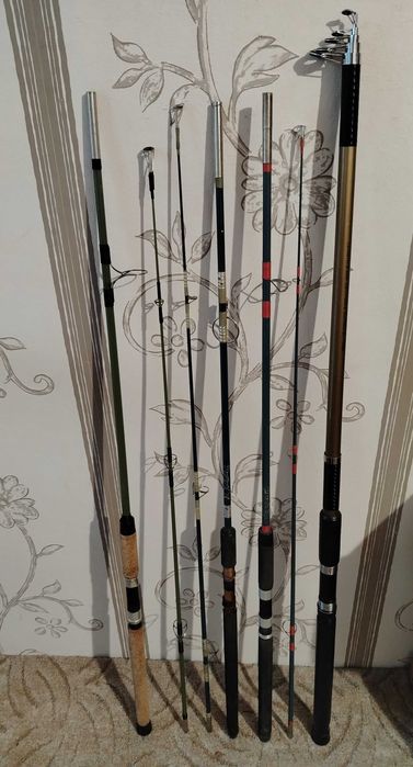 макари Okuma, въдици Standart 240 см ,стойки