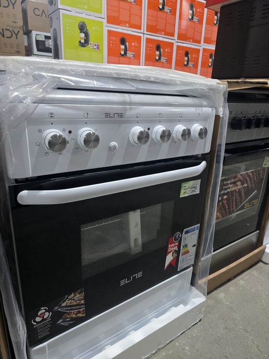 Нова комбинирана готварска печка газ/ток ELITE EFC 60G60