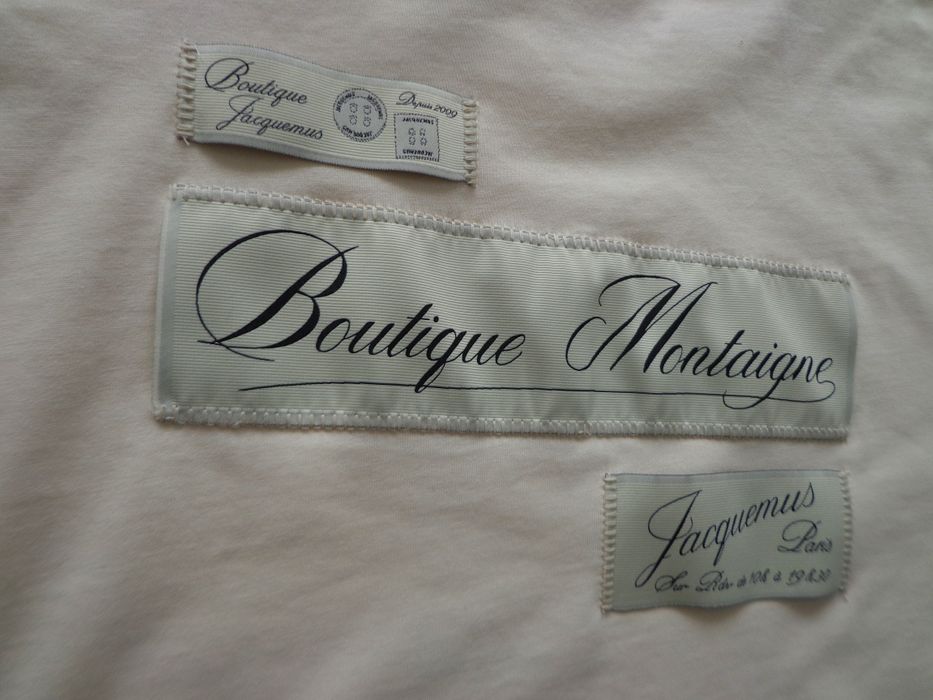 Мъжка тениска T-shirt Montaigne patch beige Jacquemus