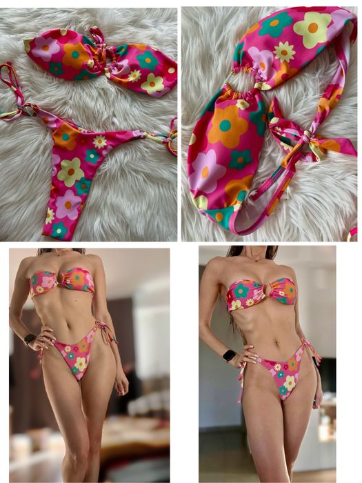 Costum de baie de vară cu imprimeu floral