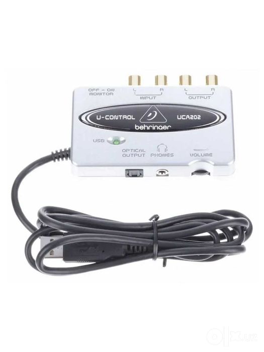 Аудиокарта Behringer UCA202.Для звукозаписи и воспроизведения звука
