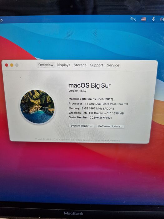 MacBook 12 inch 2017 8/256