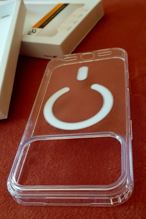 Husa Clear Krystal MagSaffe iPhone 18 Pro Max,cu folie sticla.