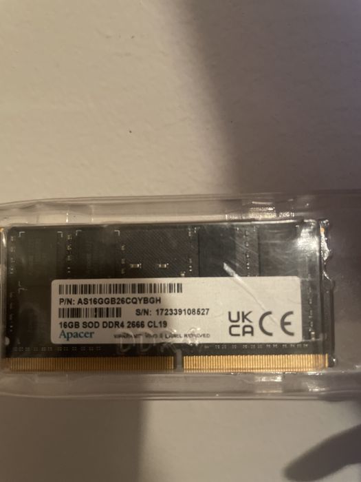 Продам озу dd4 на ноут 16gb