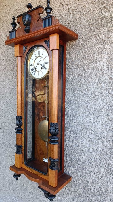 Голям стенен часовник - Carl Werner - Антика - 1900"г.