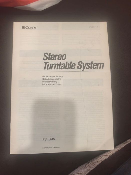 Грамофон Sony модел PS-LX46